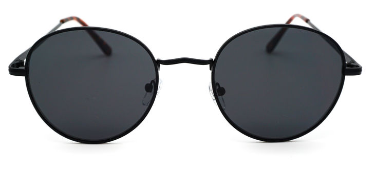 Billie Black Round Sunglasses image
