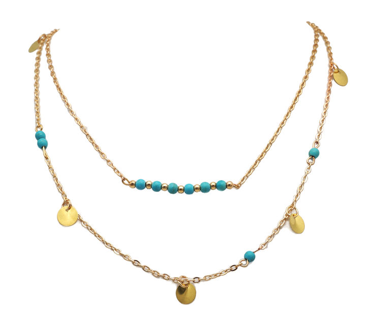 Boho Double Chain Necklace image