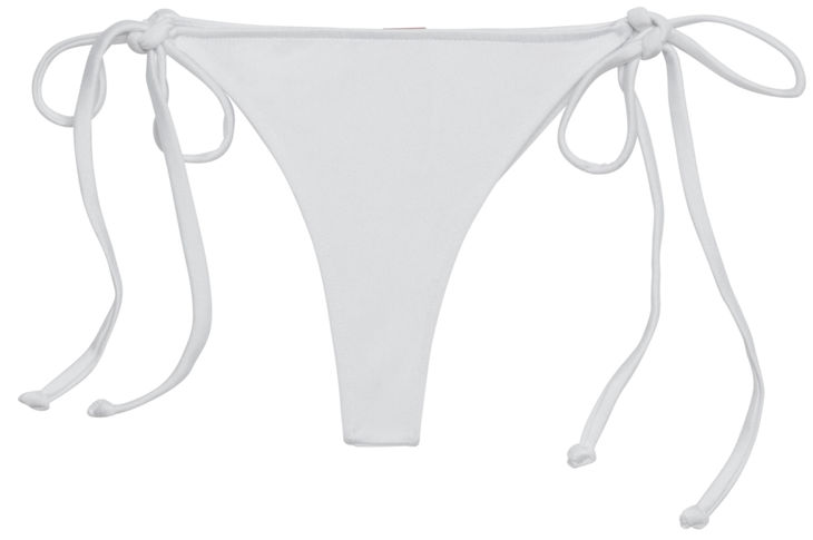 White Brazilian Thong Bottom image