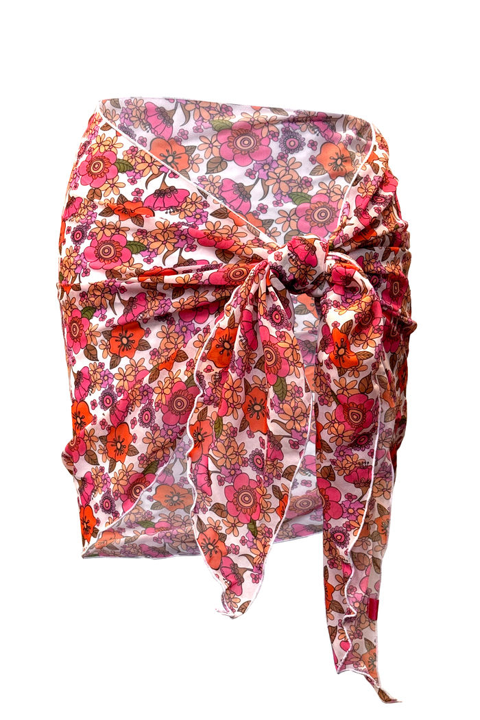 Flower Fairy Sheer Chiffon Sarong Cover Up image