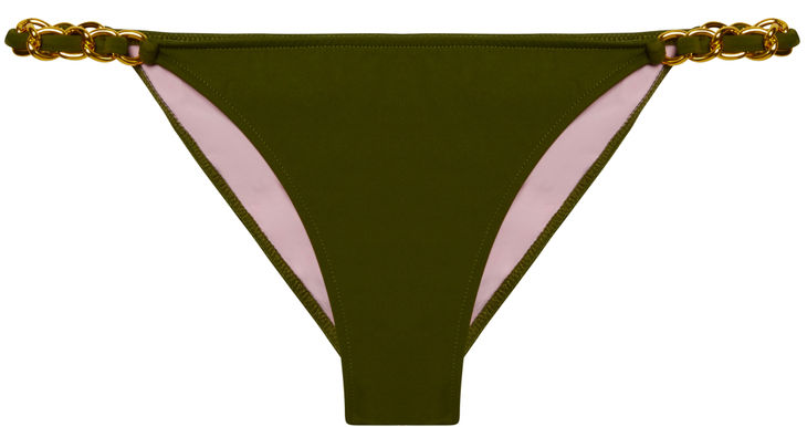 Olive Classic Bikini On a Chain Bottom image