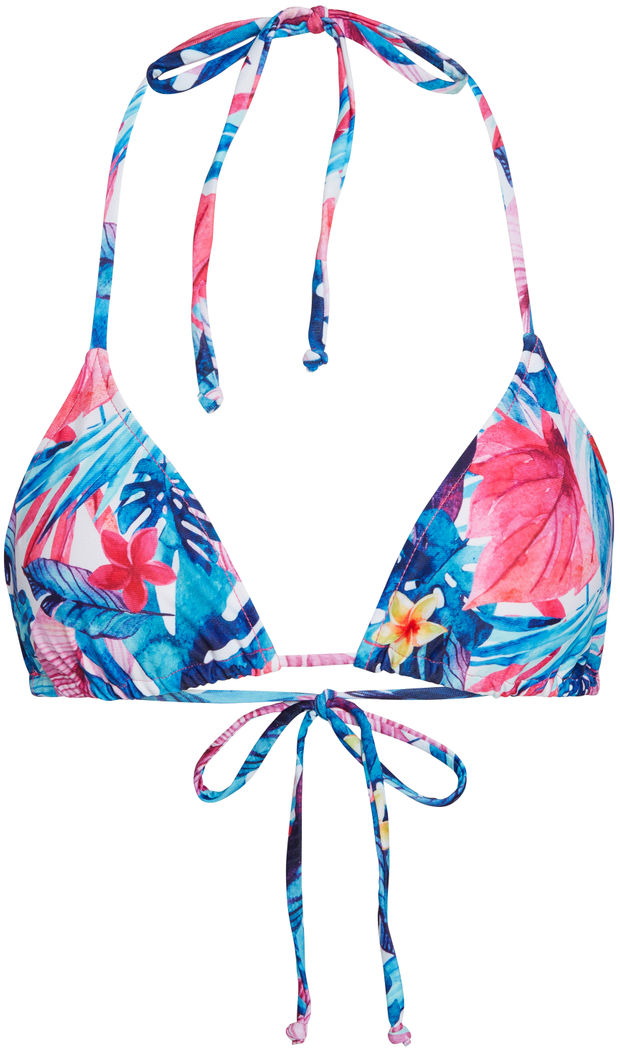Pink Tropical Indigo Triangle Top image