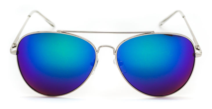 Amelia Blue Aviator Sunglasses image