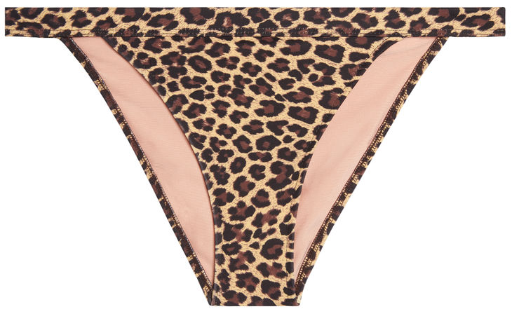 Leopard Full Coverage Mid-Rise Band Bottom image