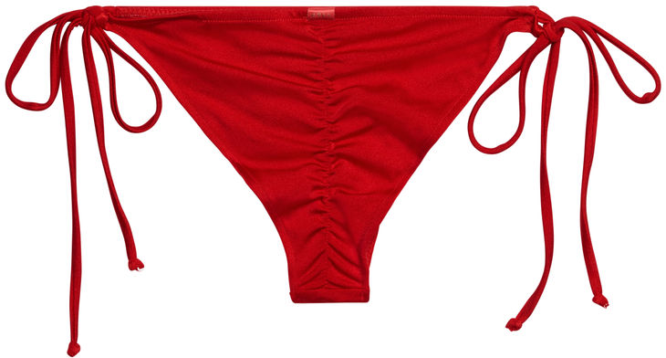 Red Classic Scrunch Bikini Bottoms image