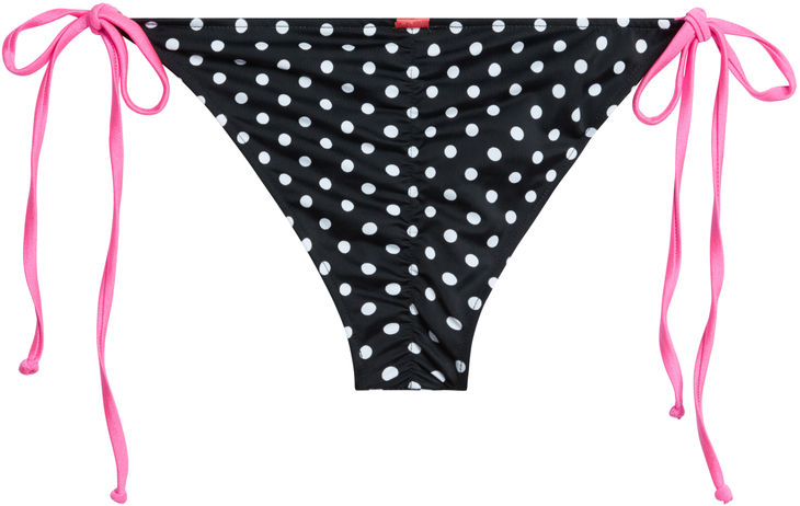 Black Polka Dot & Pink Classic Scrunch Bottom image