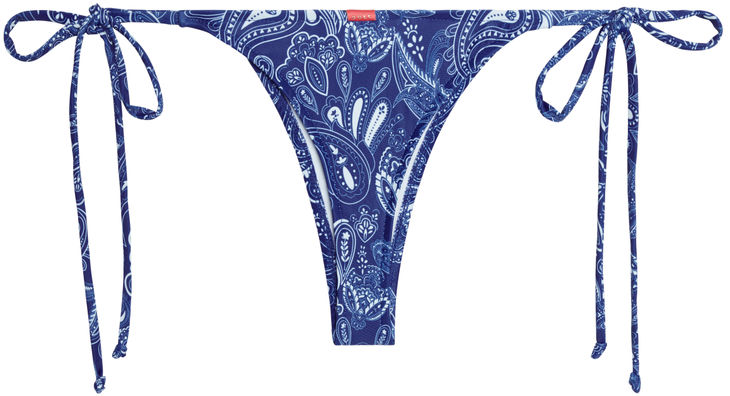 Blue Bandana Brazilian Thong Bottom - DOLL