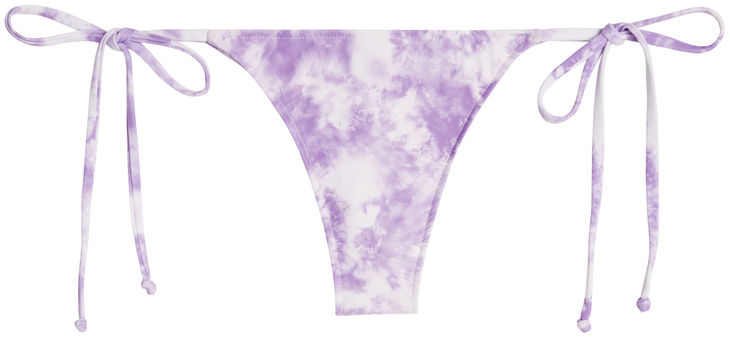 Purple Tie Dye Brazilian Thong Bottom image