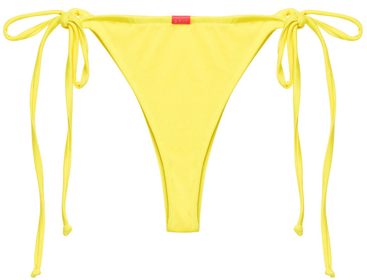 Neon Yellow Brazilian Thong Bottom image