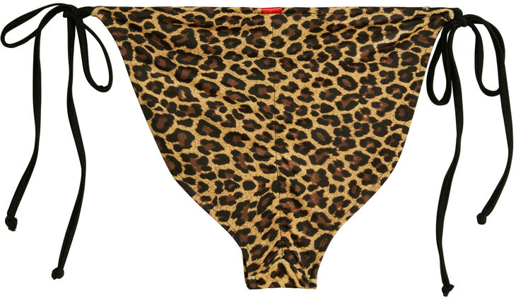 Leopard & Black Full Coverage Scrunch Bottom image