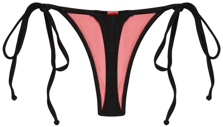 Sexy Black G-String Thong Bikini Bottoms image