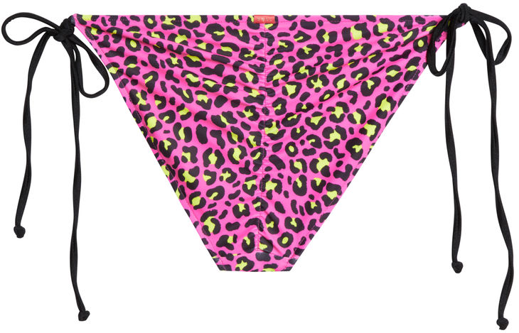 Neon Pink Leopard Full Coverage Scrunch Bottom image