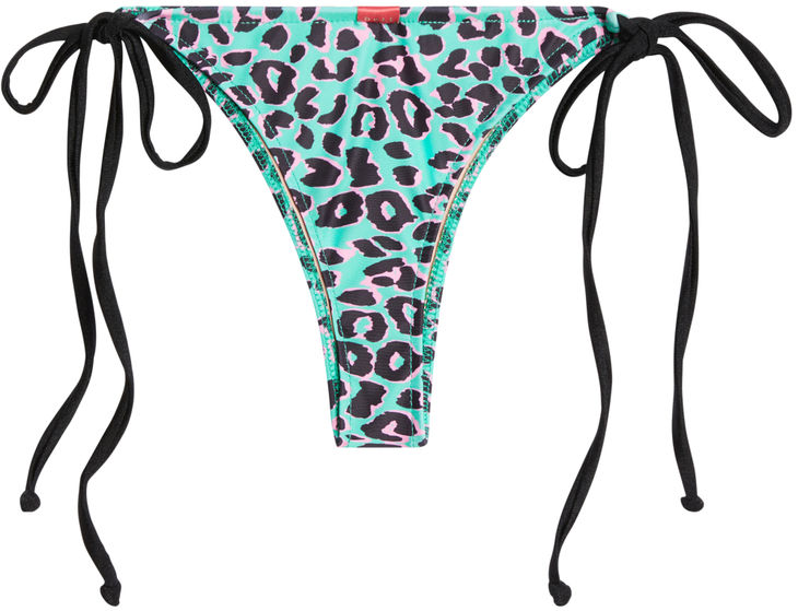 Green Leopard Brazilian Thong Bottom image