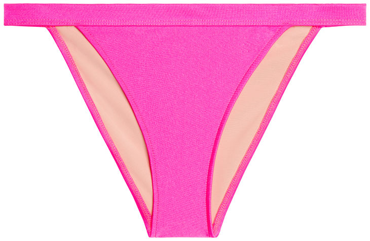 Neon Pink Full Coverage Mid-Rise Band Bottom image