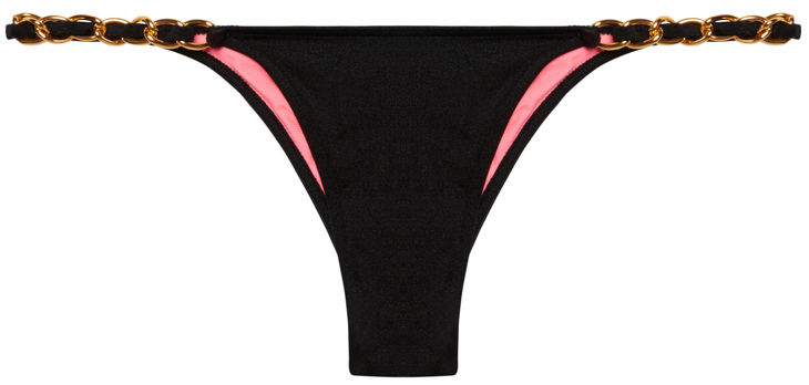 Black Micro Bikini On a Chain Bottom image