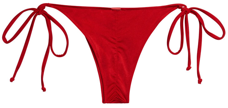 Red Micro Scrunch Bottoms image