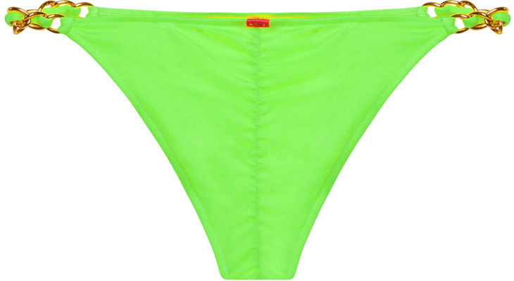 Neon Green Classic Bikini On a Chain Bottom image