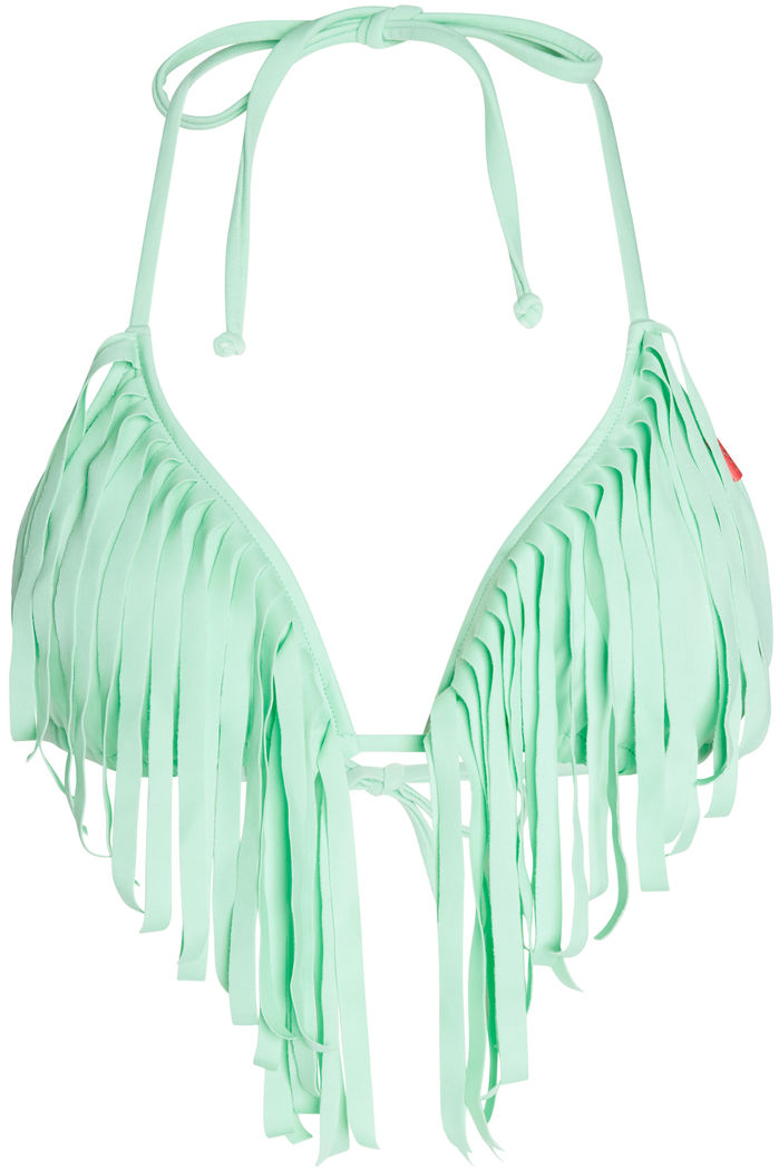 Mint Fringe Triangle Top image