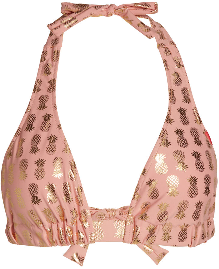 Blush & Gold Pineapple Adjustable Halter Top image