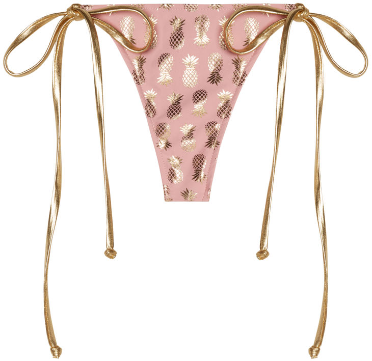 Blush & Gold Pineapple G-String Thong Bottom image