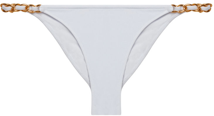 White Classic Bikini On a Chain Bottom image