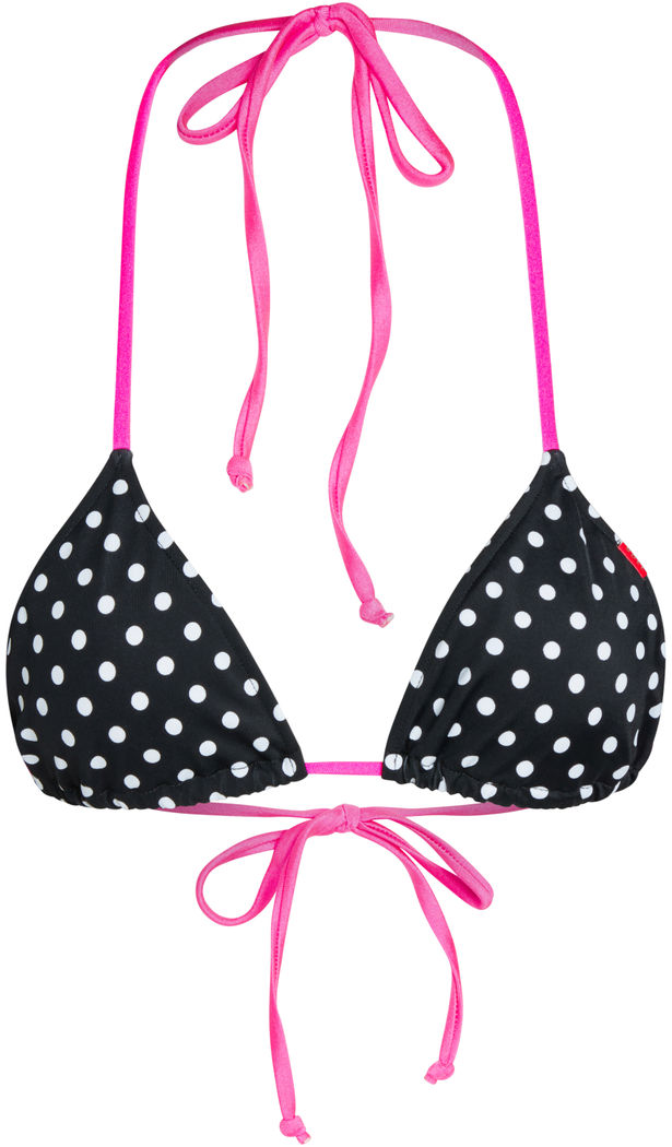 Black Polka Dot & Pink Triangle Top image