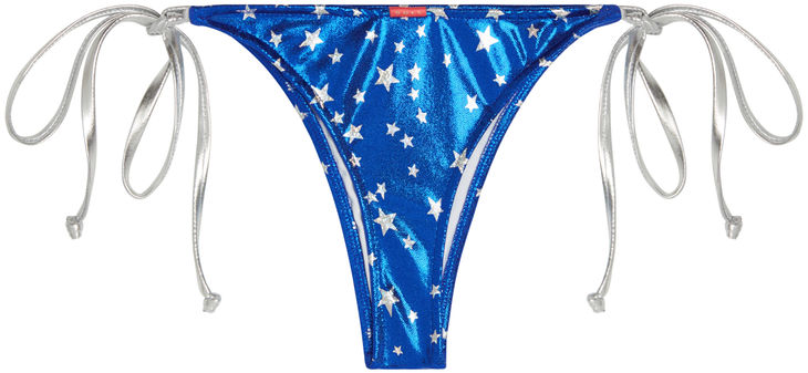 Blue Firecracker Brazilian Thong Bottom image