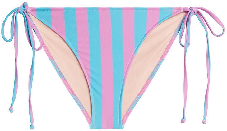 Pink & Blue Stripes Full Coverage Scrunch Bottom image