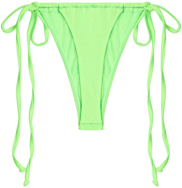 Neon Green G-String Thong Ruched image