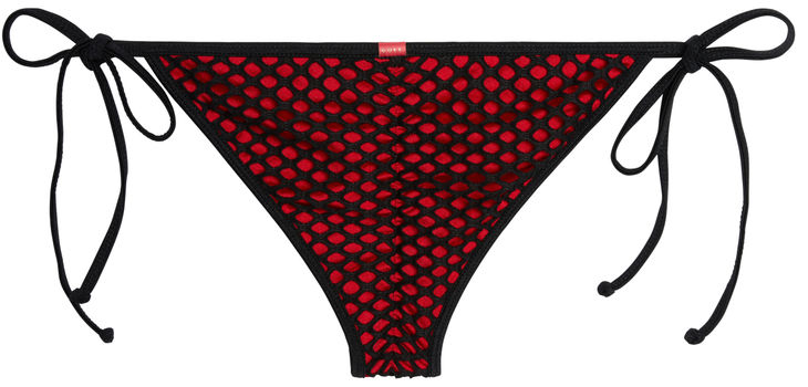 Red & Black Mesh Classic Scrunch Bottom image