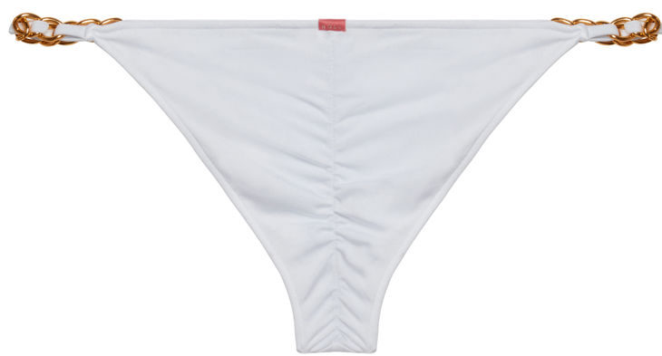 White Classic Bikini On a Chain Bottom image