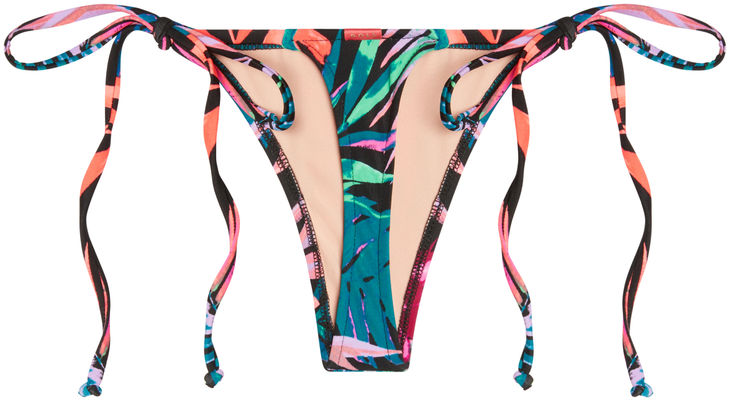 Black Tropical G-String Thong Bottom image