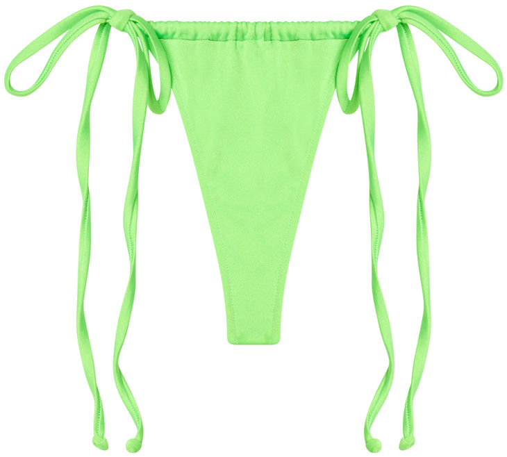 Neon Green G-String Thong Ruched image
