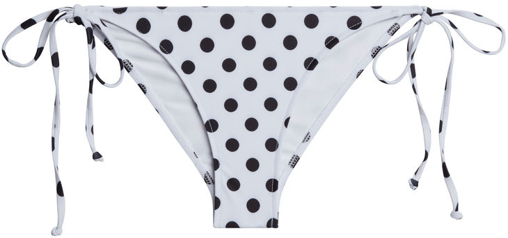 White Polka Dot Classic Scrunch Bottom image