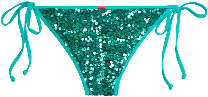 Jade Sequin Classic Scrunch Bottom image