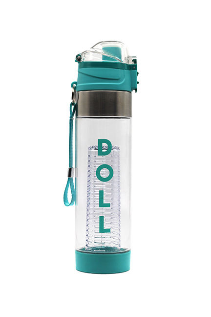 Doll Turquoise Fruit Infusion Water Bottle image