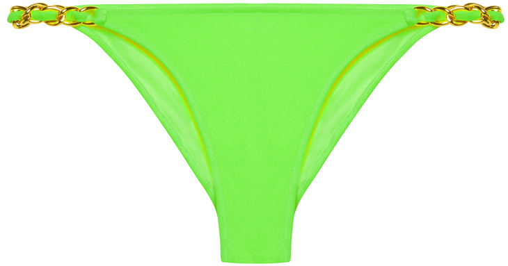 Neon Green Classic Bikini On a Chain Bottom image