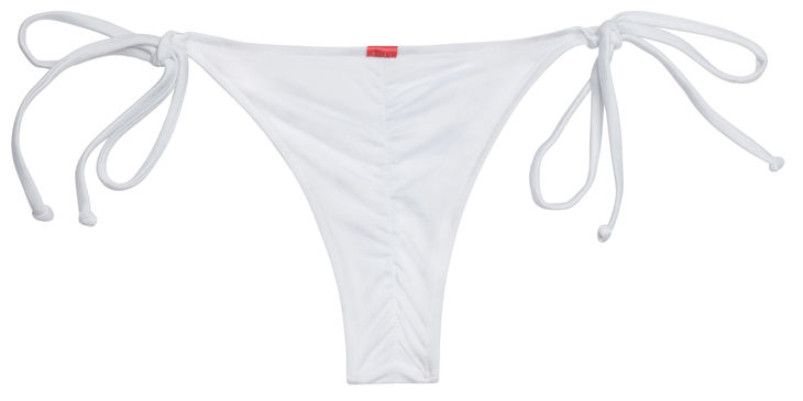 White Micro Scrunch Bottoms image