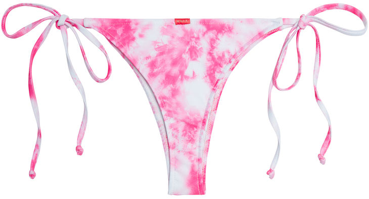 Pink Tie Dye Brazilian Thong Bottom image