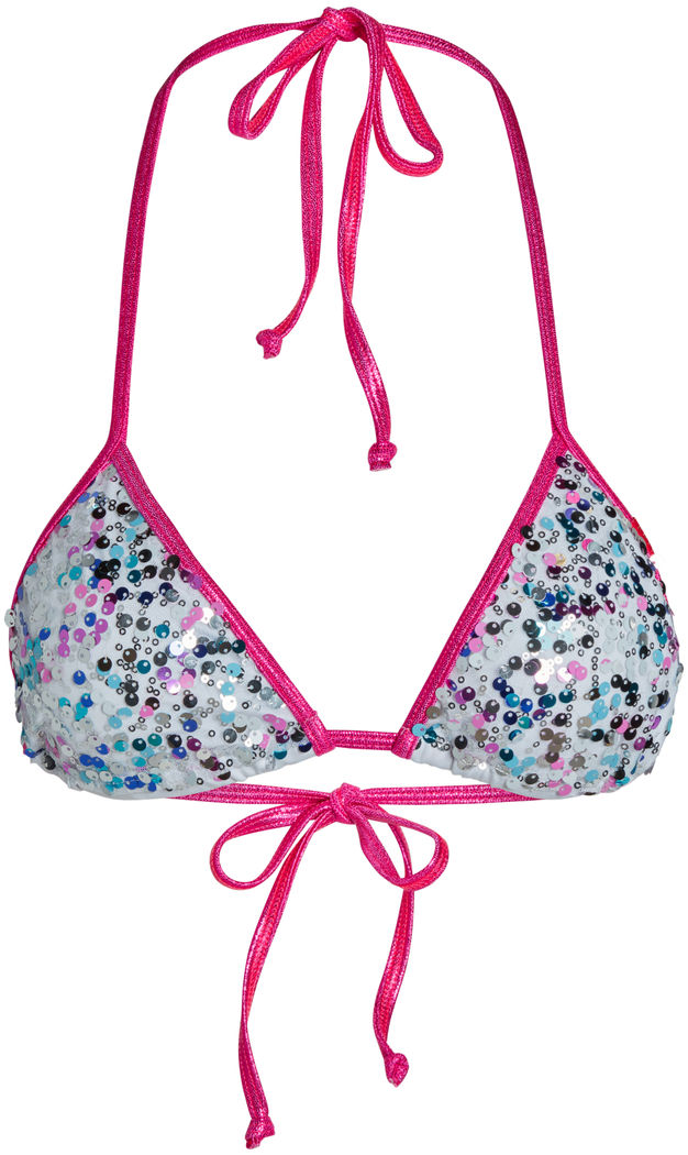 Pink Party Sequin Triangle Top image