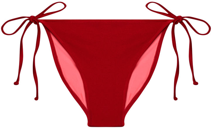 Red Full Coverage Scrunch Bottom image