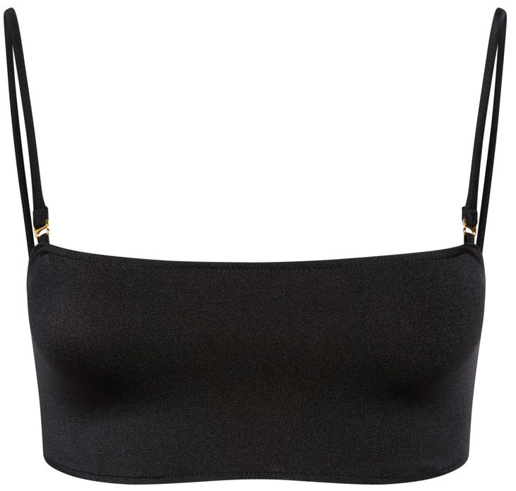 Black Bandeau Tube Top image