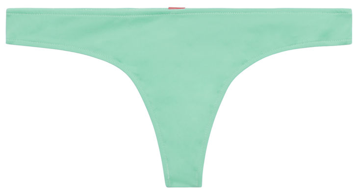Mint Banded Brazilian Thong Bottom image