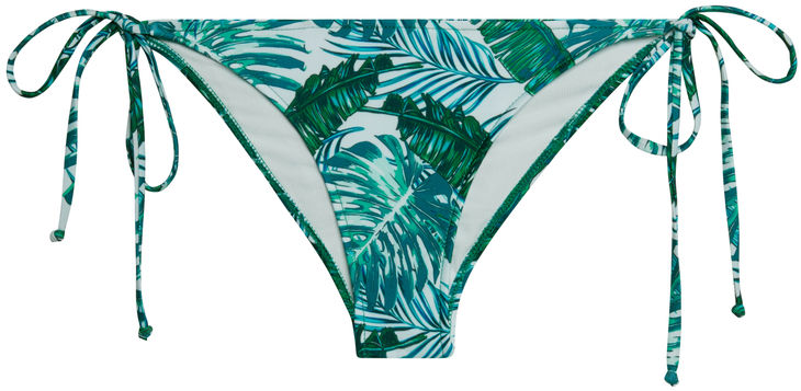 Tropical Palm Print Classic Scrunch Bikini Bottoms image