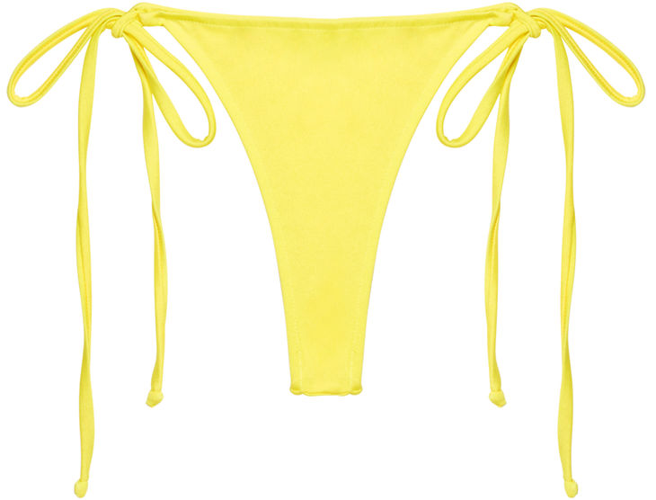 Neon Yellow Brazilian Thong Bottom image