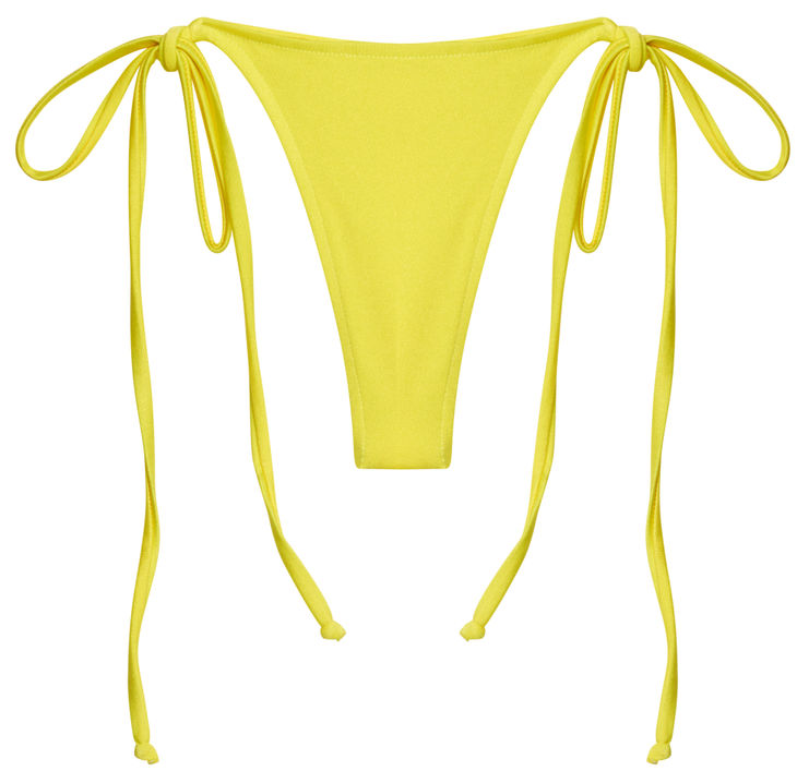Neon Yellow G-String Thong Bottom image