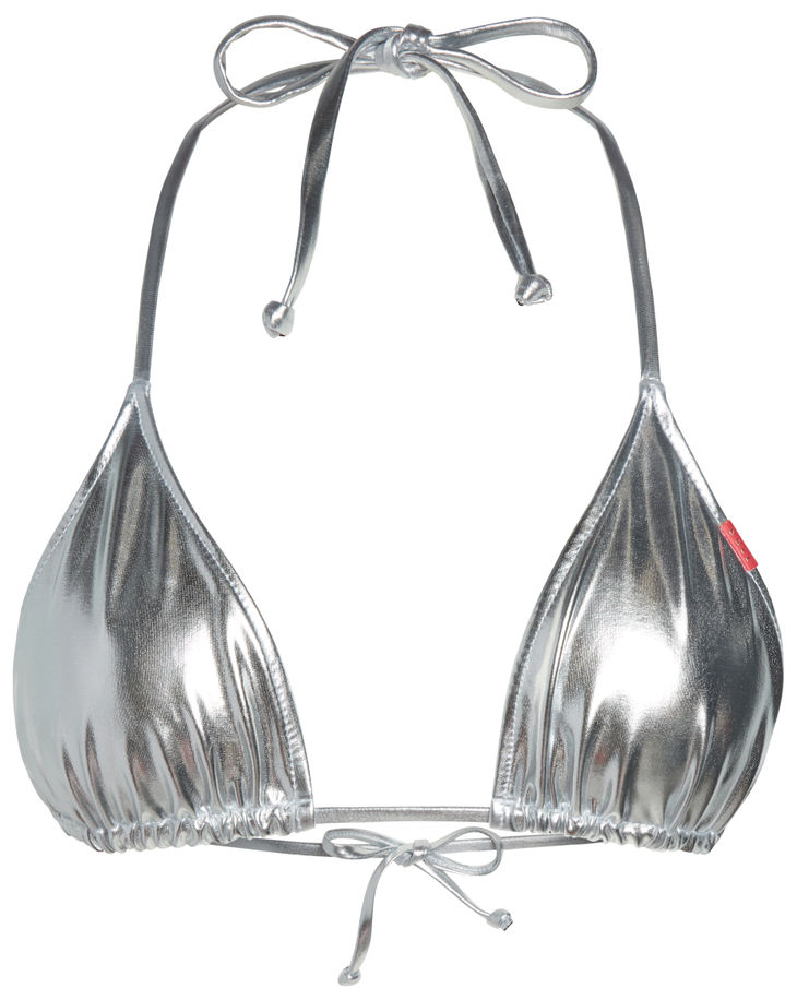 Silver Metallic Triangle Top image