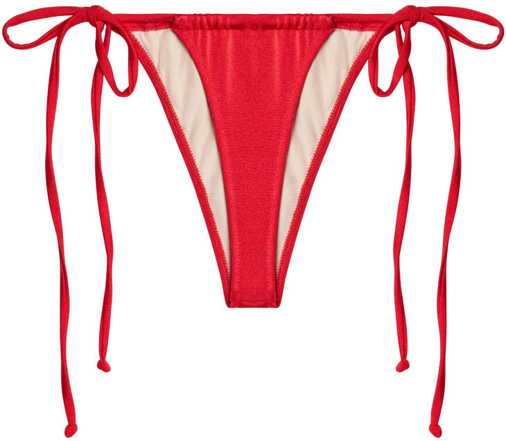 Red G-String Thong Ruched image