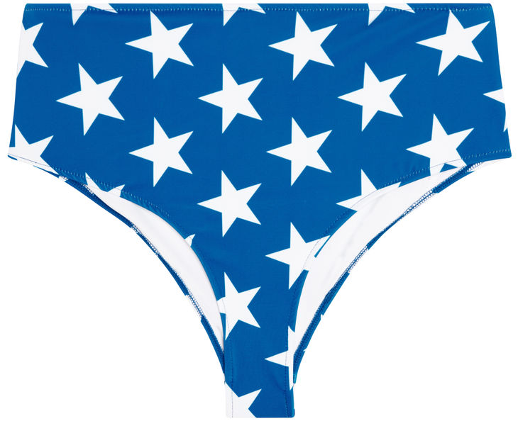 Patriotic Stars High Waist Bikini Bottom image