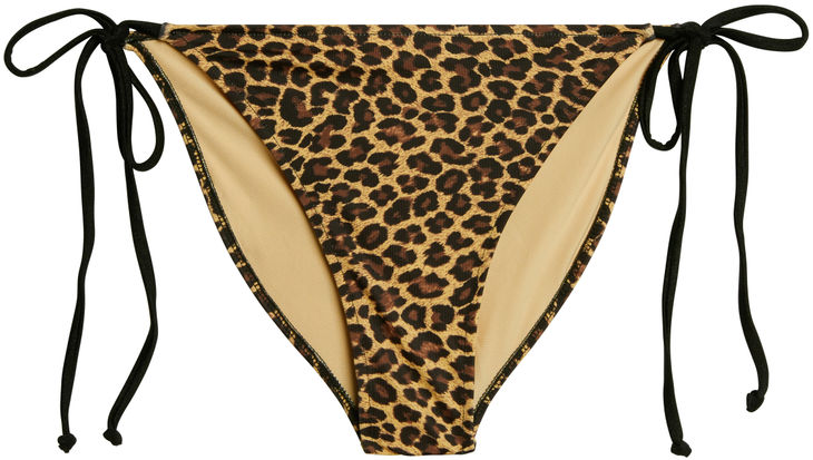 Leopard & Black Full Coverage Scrunch Bottom image